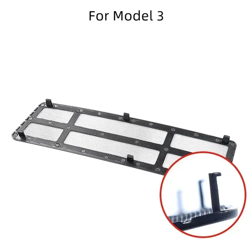 Air Inlet Protective Cover for Tesla Model 3 Y Insect-proof Net Front Air-conditioning Intake Grille Clean Car Accessories
