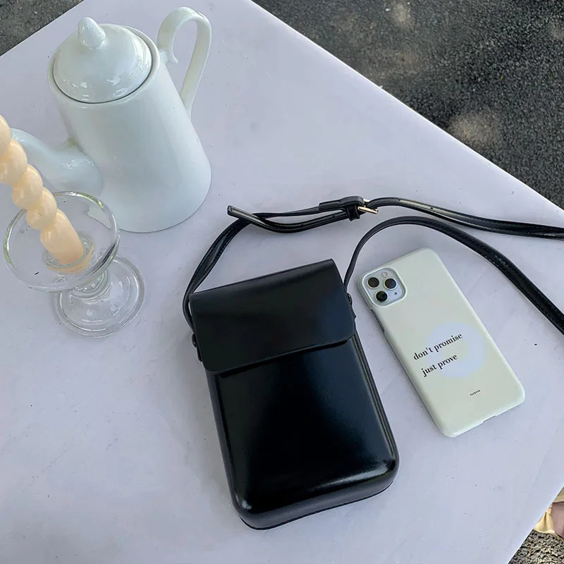 Flap Crossbody Bags Women Mini PU Leather Shoulder Purses and Handbags for Girls Ladies Phone Simple Solid ner Bag 241111