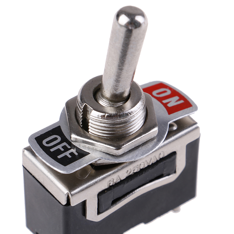 Toggle ON/OFF Switch Metal Lever Car Dash Light with Missile Cover