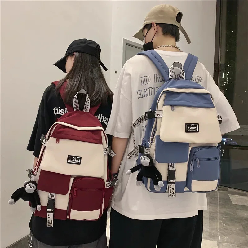 Fashion Schoolbag Computer Bag Female School Backpack Female Student Backpack Large Capacity Fashion Backpack 241111