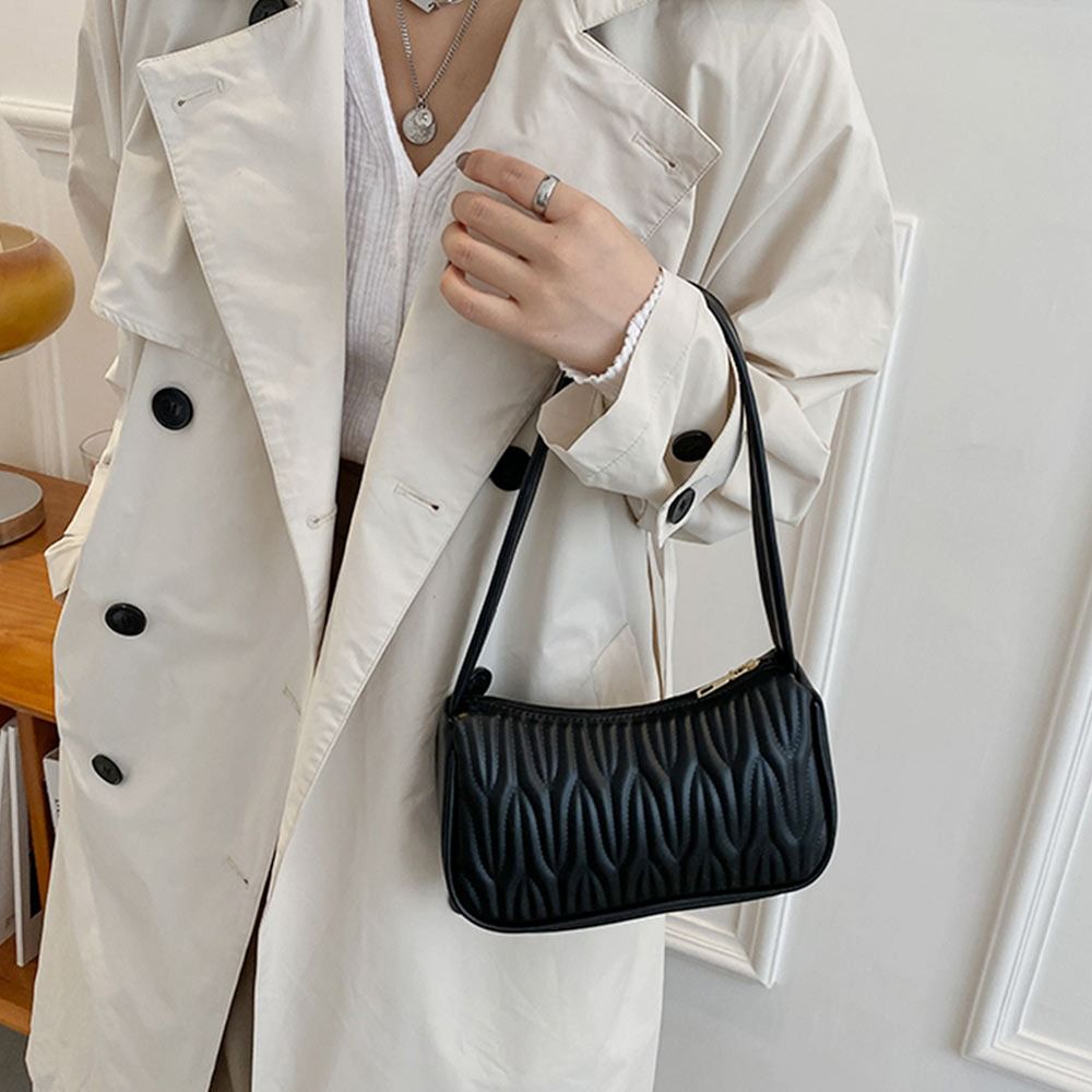 Fashion Women Handbag PU Leather Shoulder Bags Female Casual Solid Color Messenger Bag for Women Luxury Underarm Bag