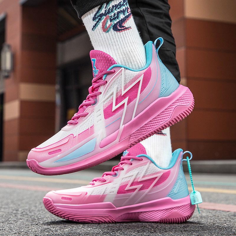 quality High Pink Tennis For Women Fashion Basketball Shoes Trendy Fluorescent Streetwear Sneakers New Men Sport Shoe