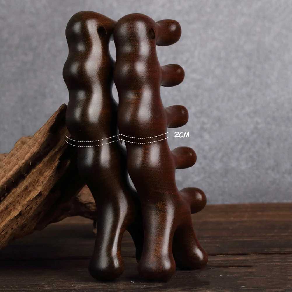 Sandalwood massage comb with wide teeth multifunctional scalp meridian treatment hair brush anti-static hair styling accessories W241112