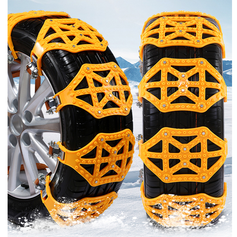 Cadenas seguridad antideslizantes coche, accesorio de TPU con doble hebilla, ideal para invierno