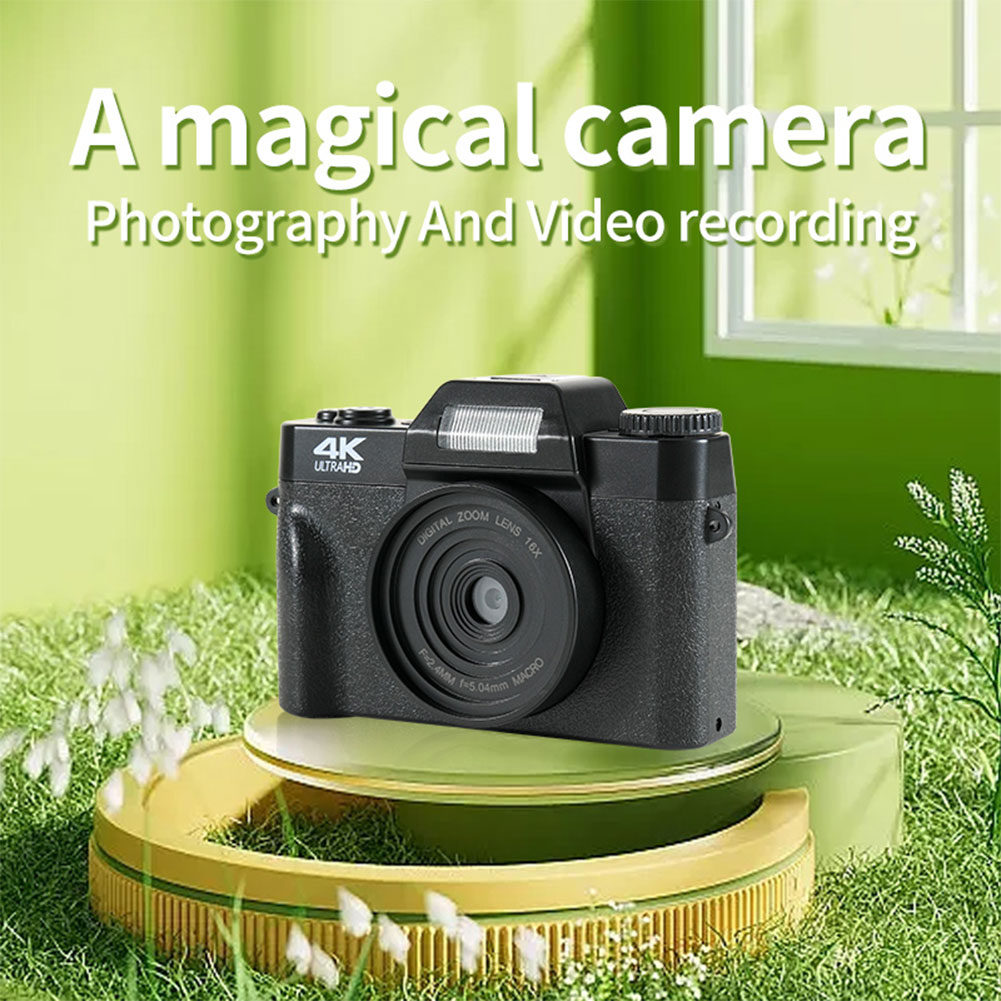 4K HD Digital Camera Auto Focus 48MP Vlogging Camera Anti-shake Retro Camcorder Integrated Recording 16X Zoom USB 2.0 Support TF f0501