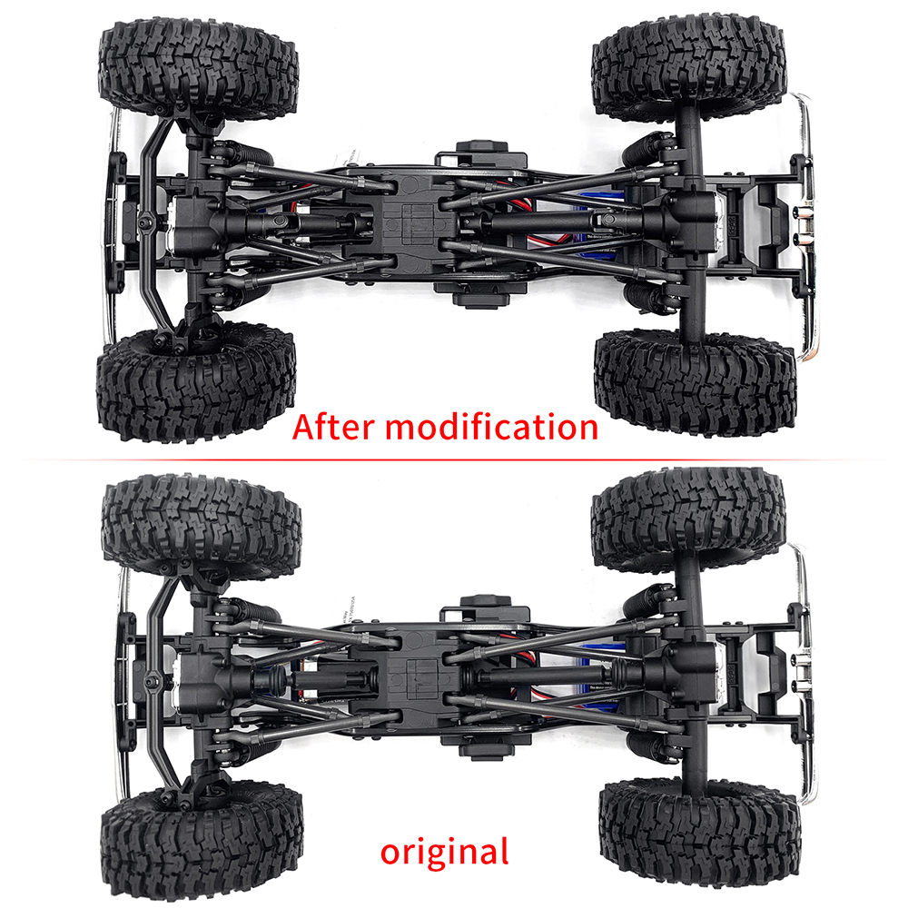 AXSPEED Steel CVD Drive Shafts Chassis Center Driveshaft for 1/18 RC Crawler Car TRX4M K10 High Trail Upgrade Parts