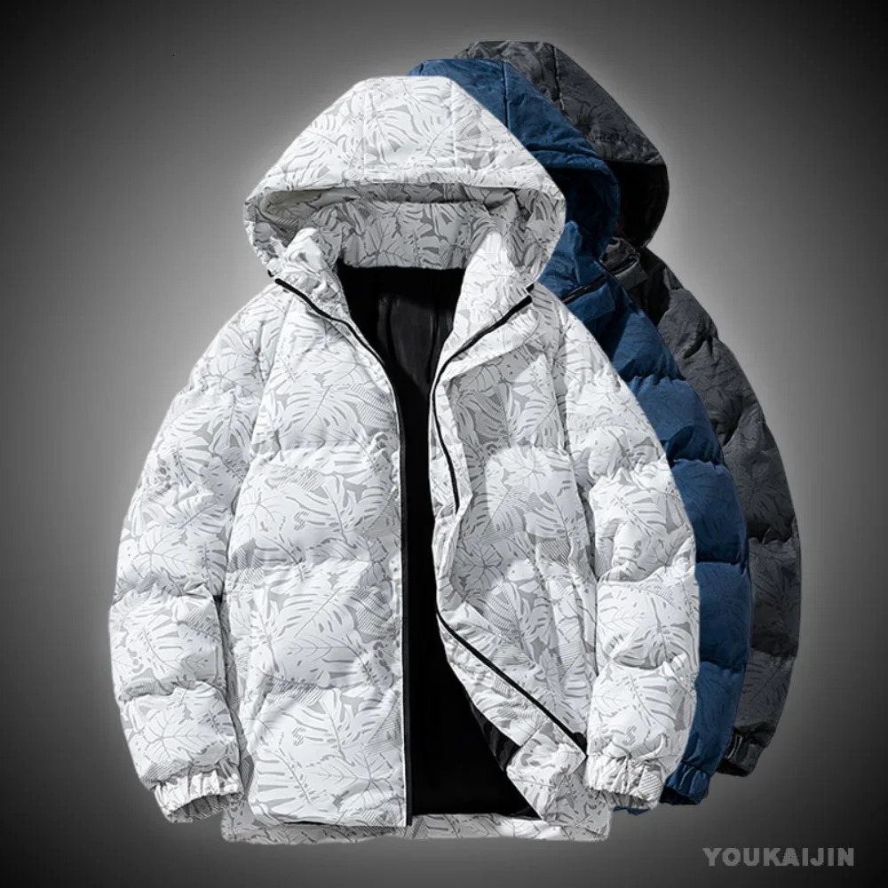 Fashion Parkas Men Winter Overcoat Mens Casual Jacket Warm Hooded Thick Puffer Coat Outwear Ski Coat plus size 4XL 5XL 241111