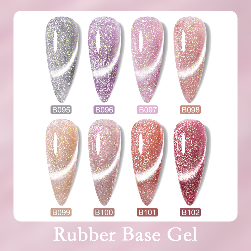 UR SUGAR 7ml Sliver Pink Glitter Cat Magnetic Rubber Base Gel Star Smile Rainbow Semi Permanent Soak Off Sparkling Nail Varnish 67949 5 10f26