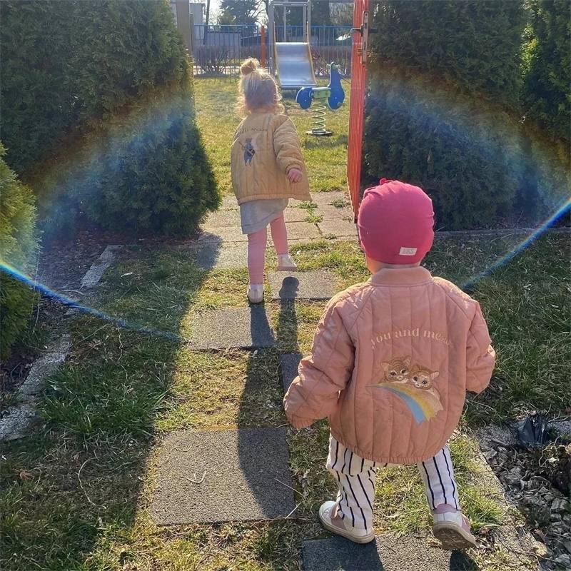 KS Childrens Lambswool Jacket Coat Autumn Winter Baby Boys Cotton Outerwear Toddler Girls Flight Suit Jacket Kids Clothes 241111