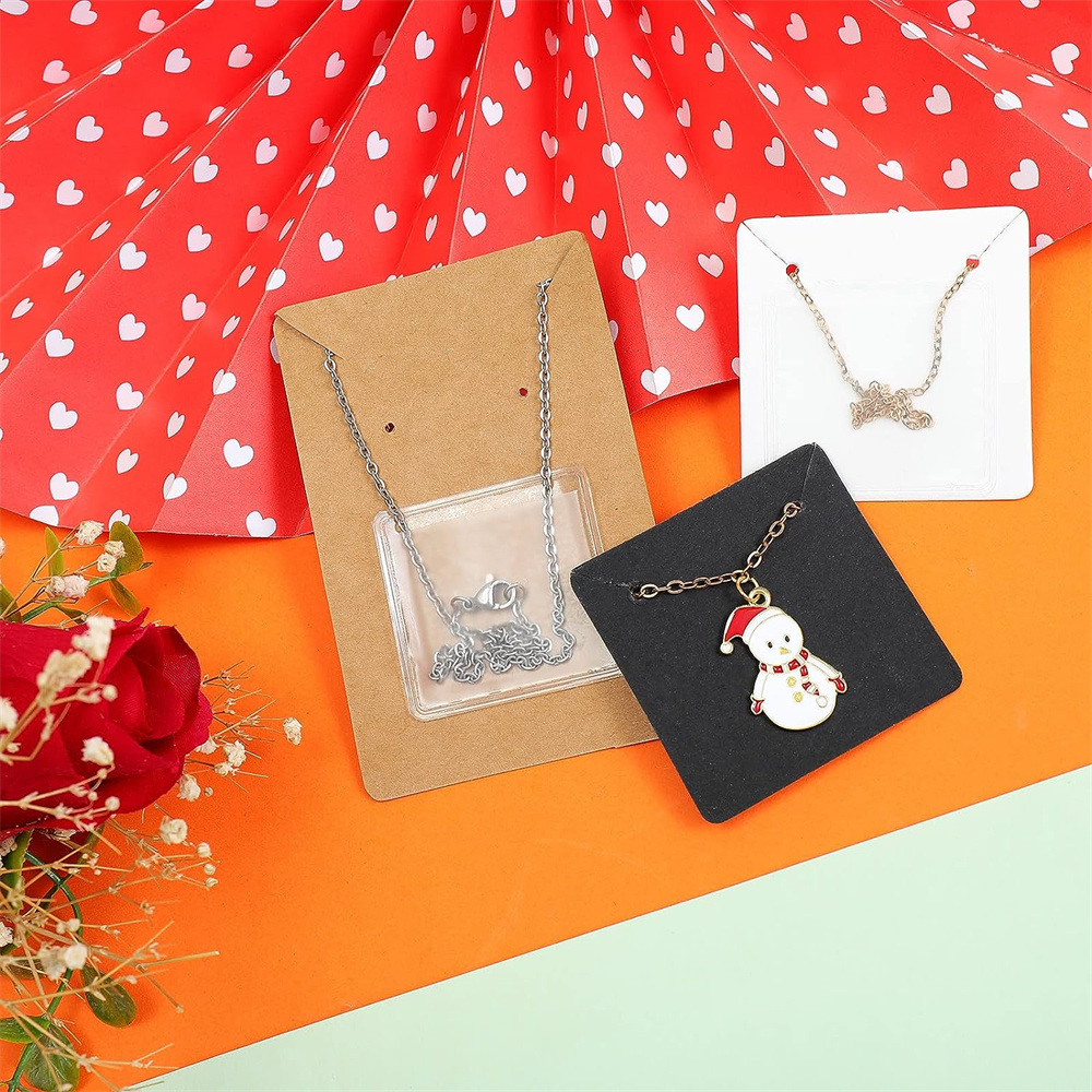 10/50pcs Necklace Chain Adhesive Pouch For Display Cards Pocket Bag Jewelry Small Businesses Selling Packaging Supplies Material 1bbd5 5 49dfe