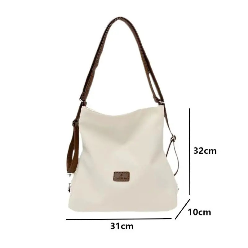 Canvas Handbag Leisure Multi functional Shoulder Bag Fashion Womens Handbag Harajuku Contrast Color Horizontal Bag 241111