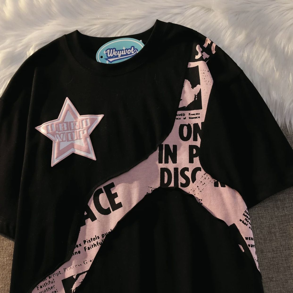 Retro Star Graphic T Shirts Women Harajuku Hip Hop Oversized Short Sleeve Tees Summer Casual Couple Y2K Tops Streetwear woman