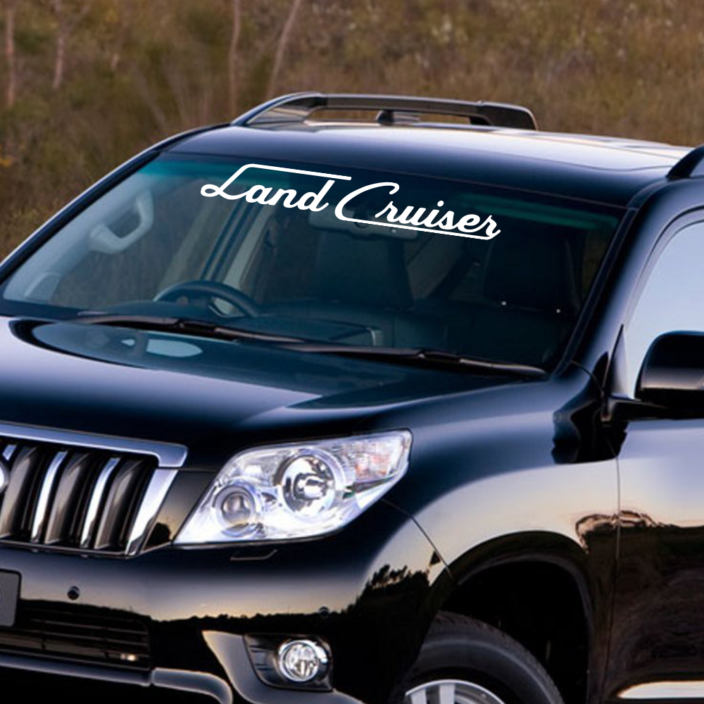 Car Front Windshield Sticker For Toyota Prado Land Cruiser 78 90 95 120 150 J90 J120 Auto Vinyl Trim Decal Tuning Accessories