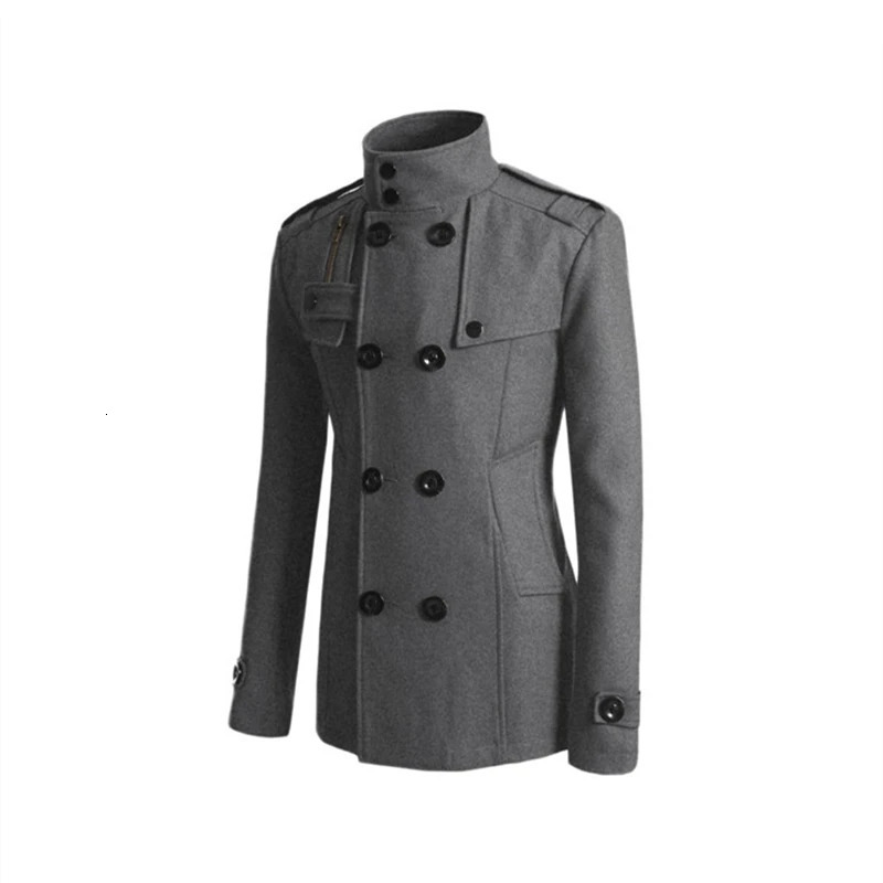 MRMT Mens Jacket Wool Coat Mens Long Coat Wool Windproof Coat Mens Jacket Coat Mens Jacket Coat 241112