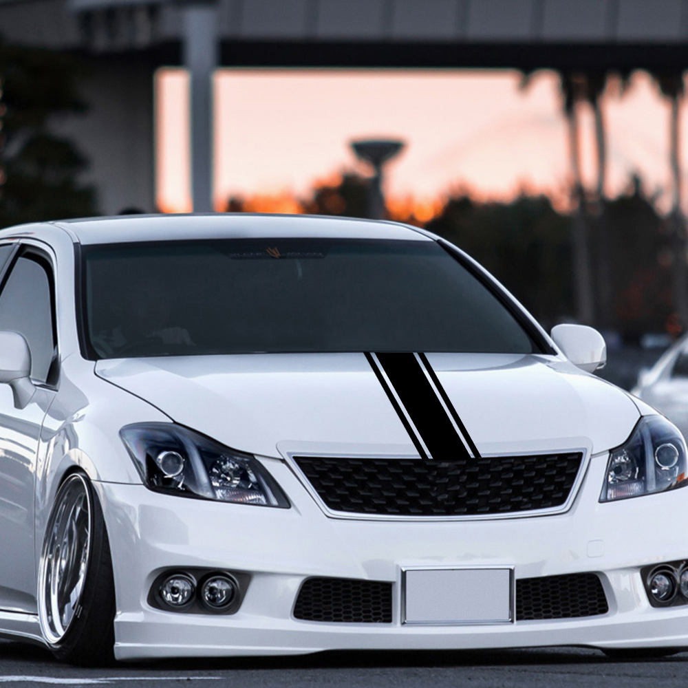 Car-Styling Decal Sports Style Sticker Vinyl Material Hood Stickers Reflective Effect Car Head Decor Exterior Accessories