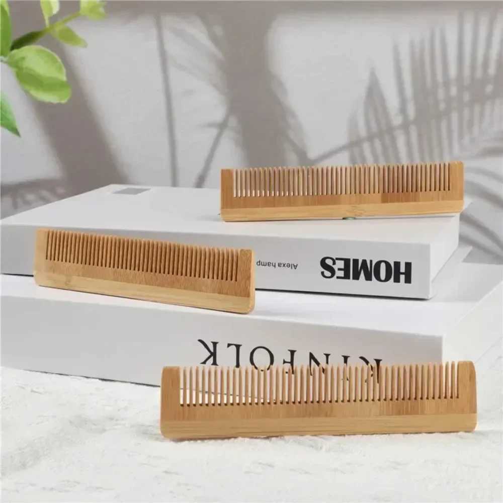 Wooden comb bamboo massage hair comb natural anti-static hair brush hair care massage comb mens hair styling tool W241112
