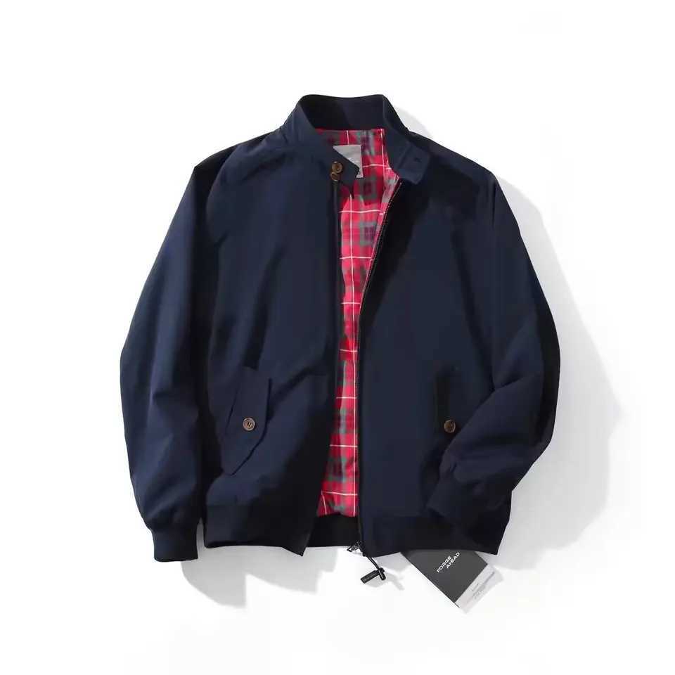 New Arrival Mens stand up collar casual zipper jacket outdoor sports jacket mens autumn and winter Ele business jacket Z241112