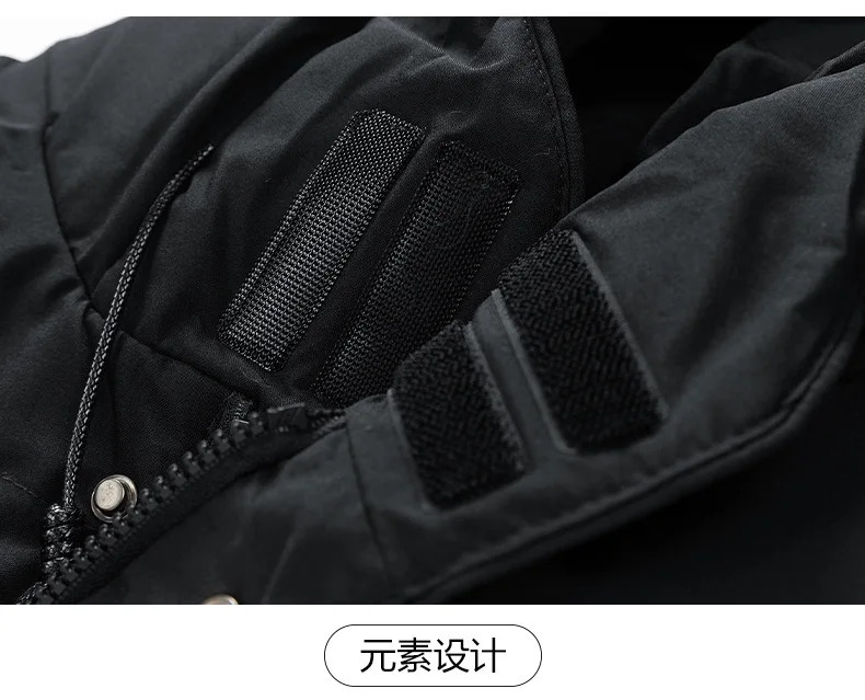 Mens Extra Long Warm Parkas Cotton Padded Thick Thermal Puffer Jacket Hooded Windproof Puffy Overcoat Outerwear Plus Size 8XL 241111