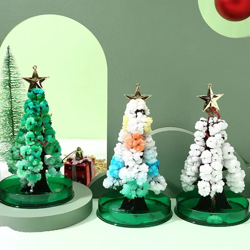 Magic Growing Christmas Tree DIY Fun Xmas Gift Toy for Adults Kids Home Festival Party Decor Props Mini 01e01