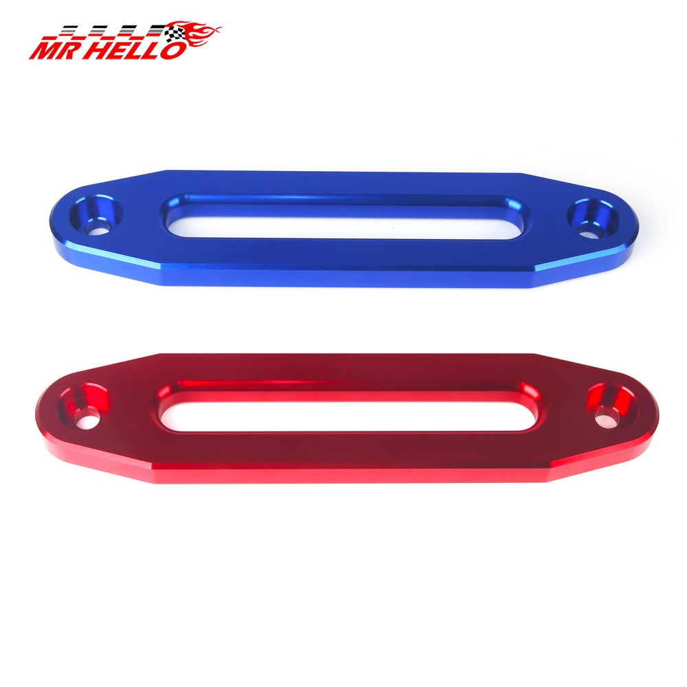 Winch Rope Guide Hawse Parts Repairing Aluminum ATV UTV Off-road Accessory Fittings Part Black Red Mouth Protector