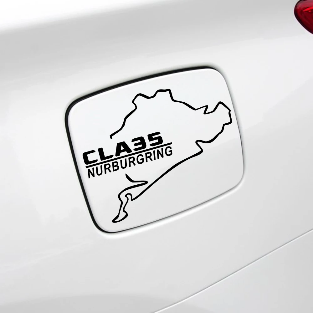 Car Fuel Tank Cap Sticker Vinyl PVC Decal Auto Accessories For Mercedes Benz W124 W203 W204 A35 A45 C43 C63 CL CLA35 E63 S63 SLS