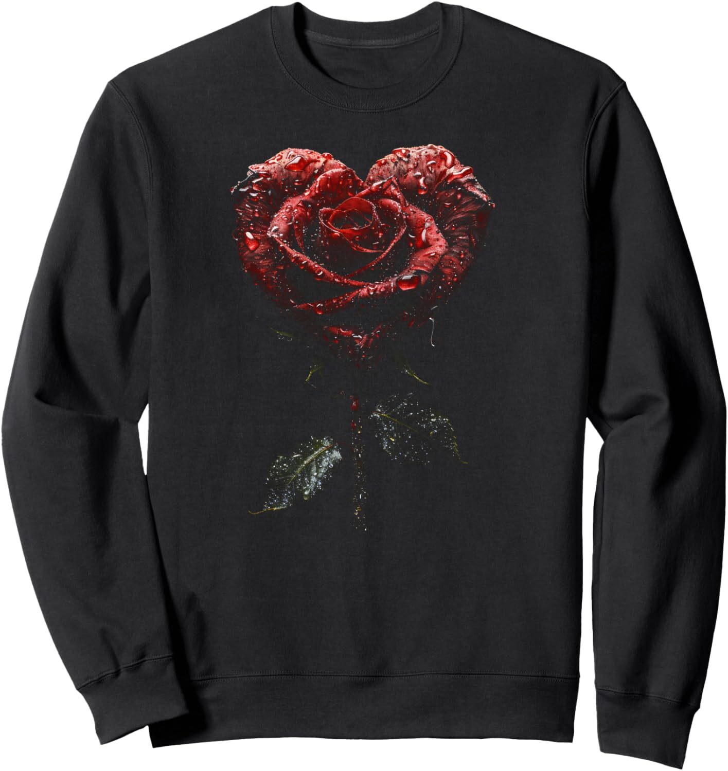 Long Sleeve Shirts for Men sweatshirt Grandma Gifts Rose Flower Heart Design Graphic Tees Sweatshirt T shirt Tee Streetwear Casual tops clothes