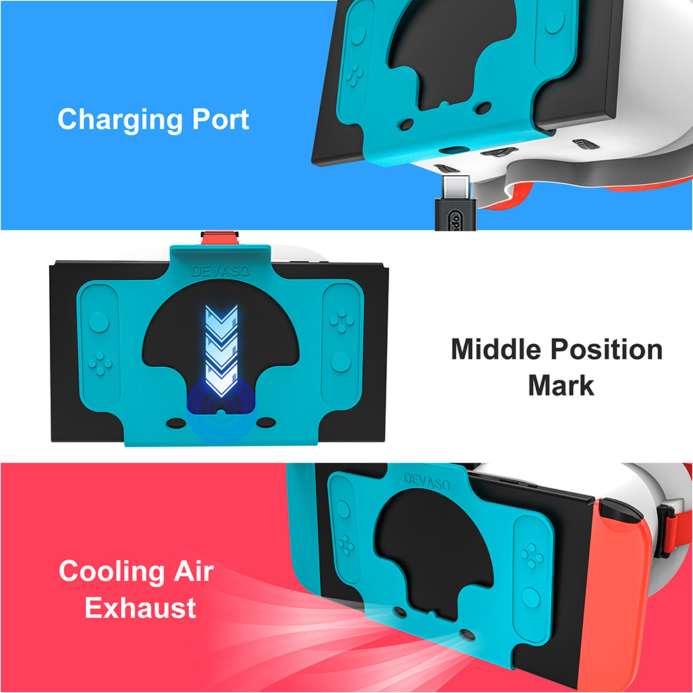 Suitable for 3D Glasses VR Myopia Up To 800 Degrees Secure Slot Design Precise Facial Contouring for Nintendo Switch OLED Model smile