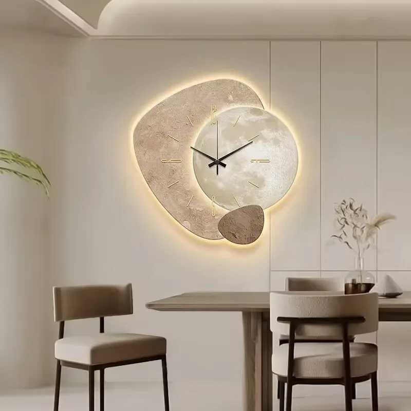 Wall Clocks Creative Unique Clock Living Room Large Modern Art Design Retro Home Decor Painting J241112 H250116