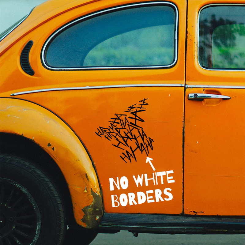 HAHAHA Motorcycle Sticker Funny Motorcycle Helmet Car Stickers Moto Auto Decal JDM Vinyl Automobile Styling Exterior Accessories a64f7 5 e937e