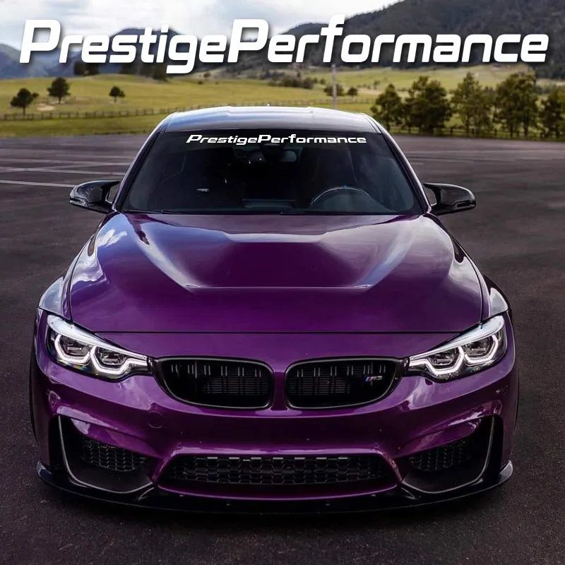 1pc Prestige Performance Car Front Windshield Stickers Sunscreen Rear Window Door Decals Vinyl Wrap Creative Auto Accessories