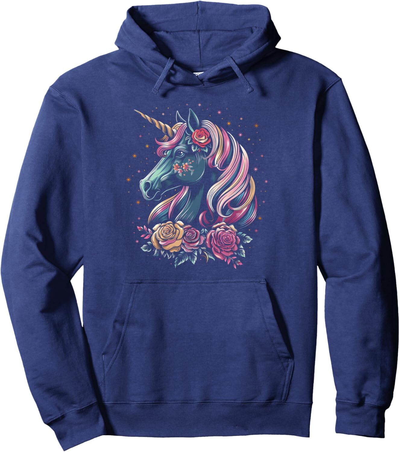 Hoodie for Mens Womens Unicorn Floral Dream Fantasy Horse Design Graphic Tees Pullover Hoodie Graphic Hoodies sweatshirt cool
