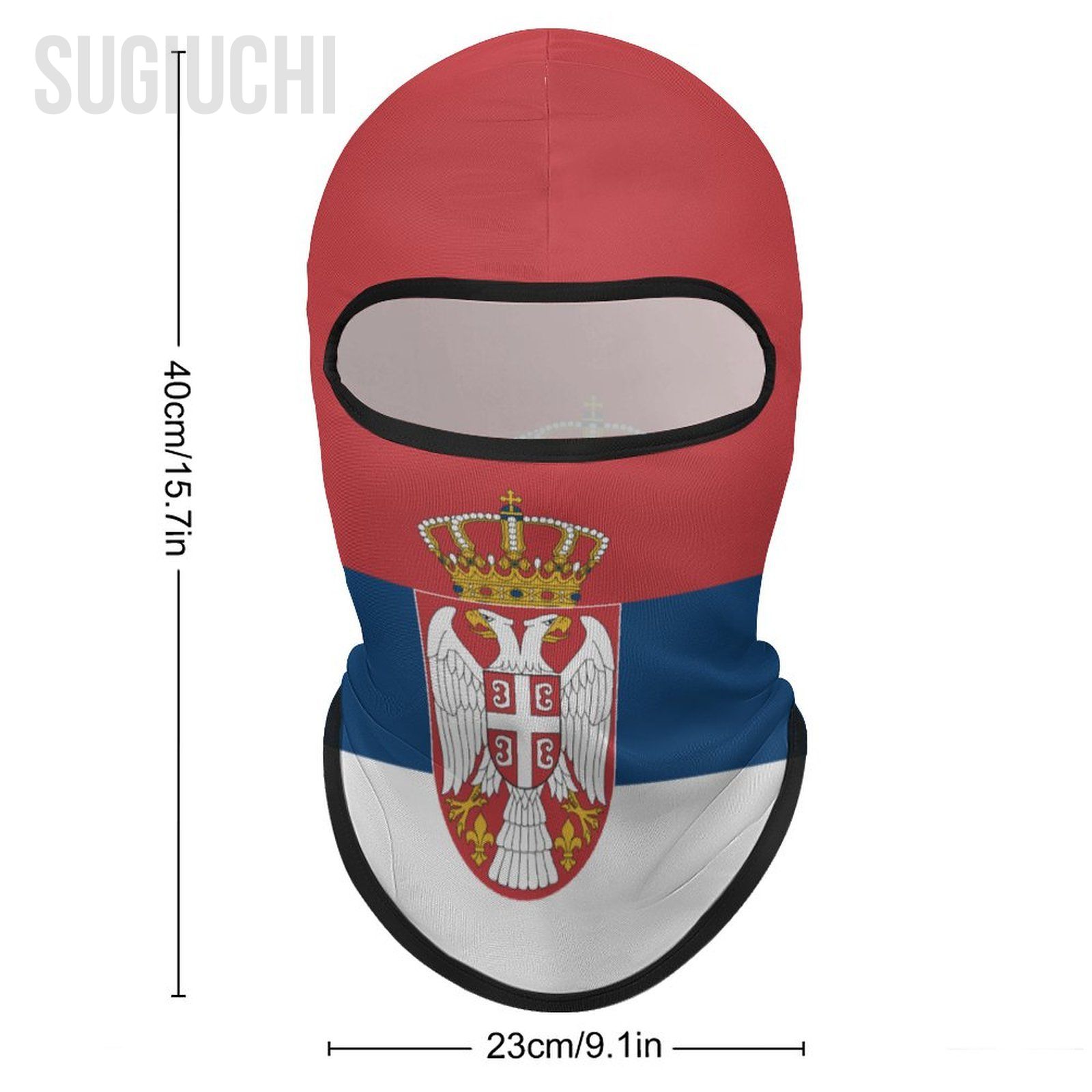 Serbia Flag Outdoor Cool Sunscreen Motorcycle Face Moto Biker Wind Cap Mask Stopper Windproof Bicycle Cycling Headgear