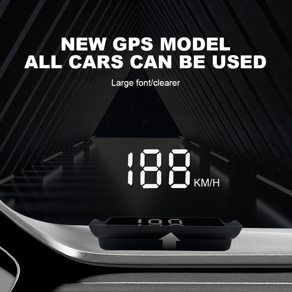 GPS HUD Head-up Display Car Speedometer Windshield Speed Projector Universal KMH Digital Speed Meter Auto Electronic Accessories