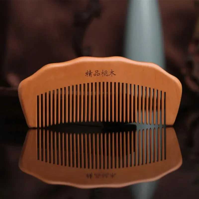 High quality massage wood comb bamboo hair comb natural anti-static hair brush hair care comb mens hair brush styling tool W241112