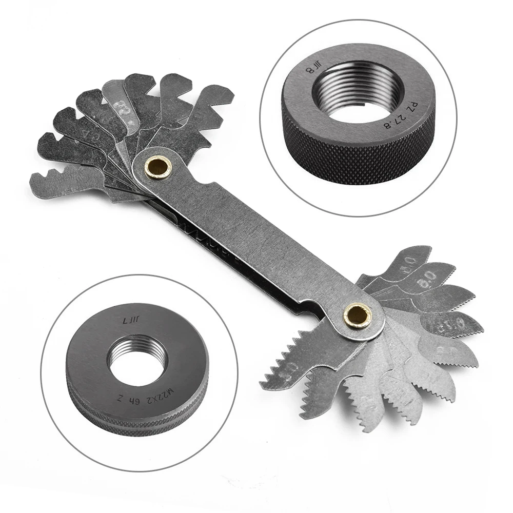 Thread Pitch Cutting new Gauge Blade Tool 55 And 60 Degree Inch Metric Screw Thread Pitch Gauge Blade Thread Meter 2025 Measuring Tool