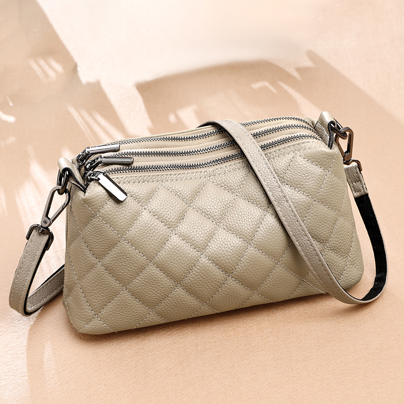 Designer 3 Layers Women's Handbag Cow Leather Female Tote Sac Soft Solid Genuine Leather Shoulder Crossbody Bag For Women a2b32
