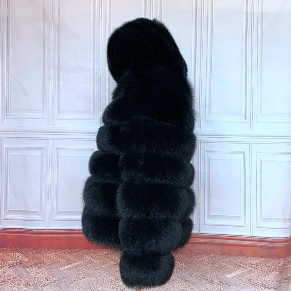Fur Coat Womens Winter Coats Overcoat Female Jackets For Women Long Sleeves Hood womans Real fur coats Clothing 241112