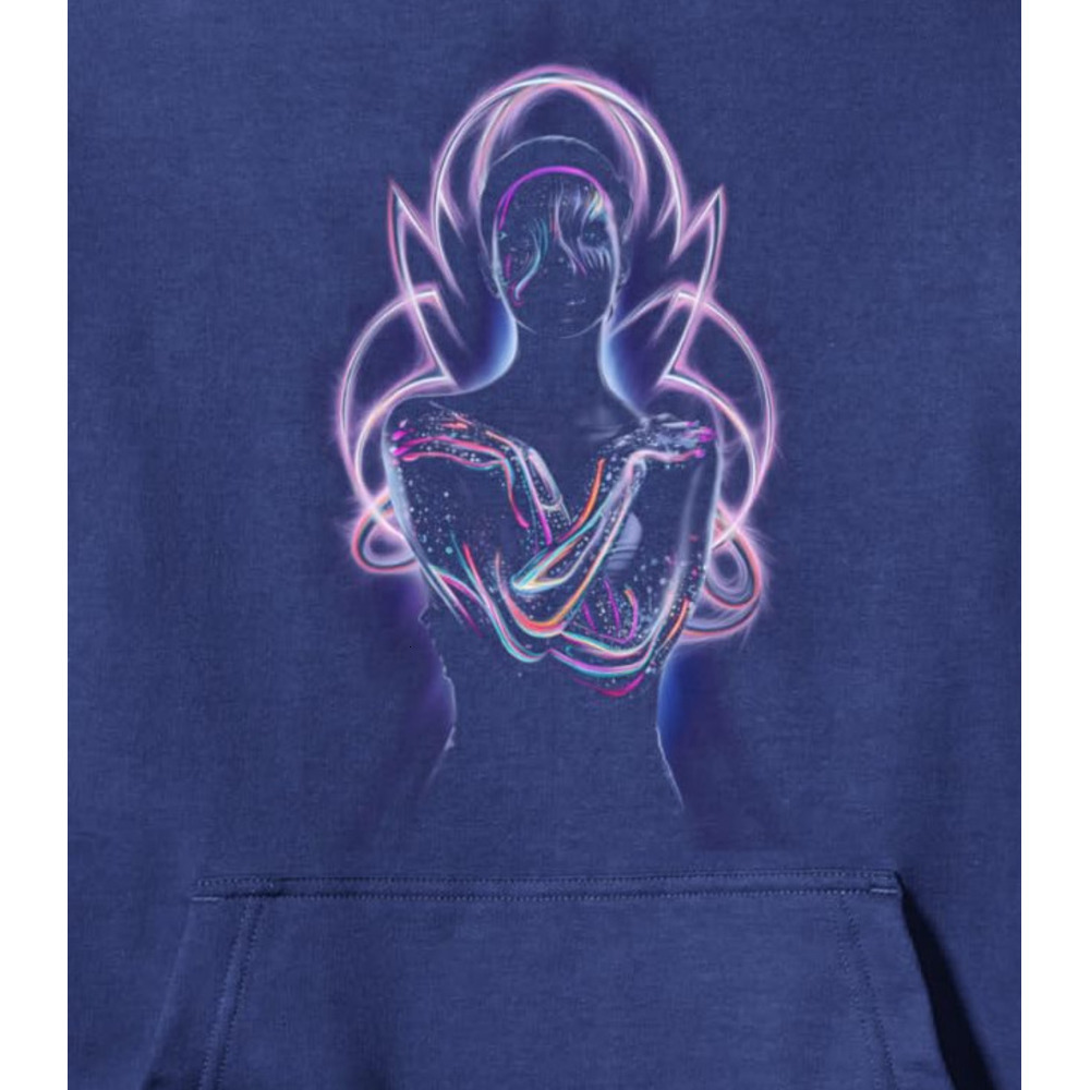 Hoodie for Mens Womens Fantasy Art Unique Mystical Woman with Abstract Colors Pullover Hoodie Graphic Hoodies sweatshirt
