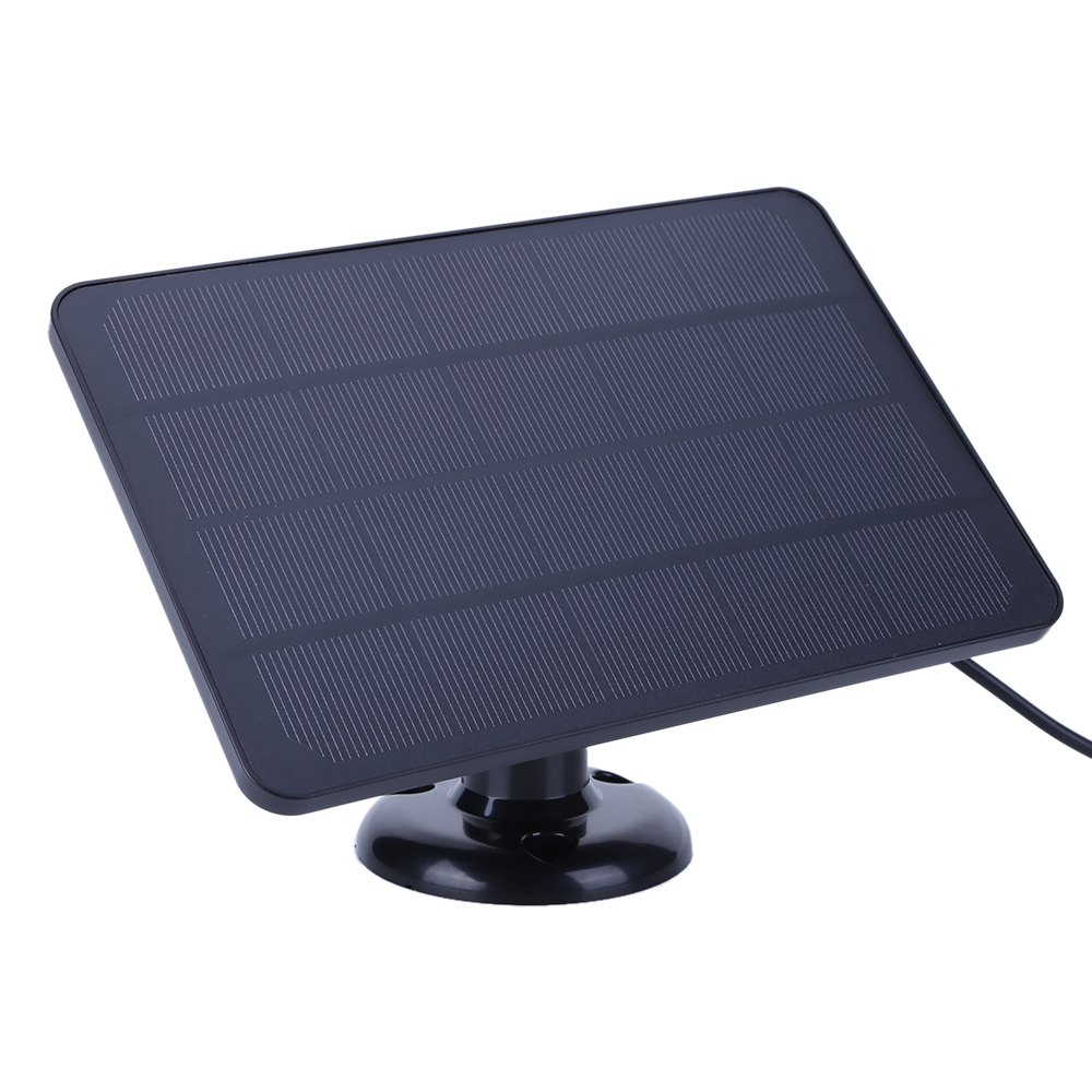 4W 5V Solar Charging Panel Waterproof Adjustable Wall Mount Bracket with 9.8FT Charging Cable for Ring Stick Up&Spotlight Camera