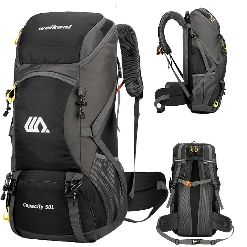 50L travel backpack camping mens large hiking bag travel backpack waterproof outdoor sports hiking bag 241112