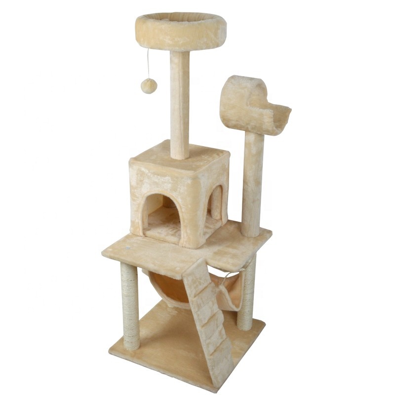 Cat Climbing House Top Selling Products Modern Cat Furniture With Hanging Toy Funny Pet Toy Cat Tree