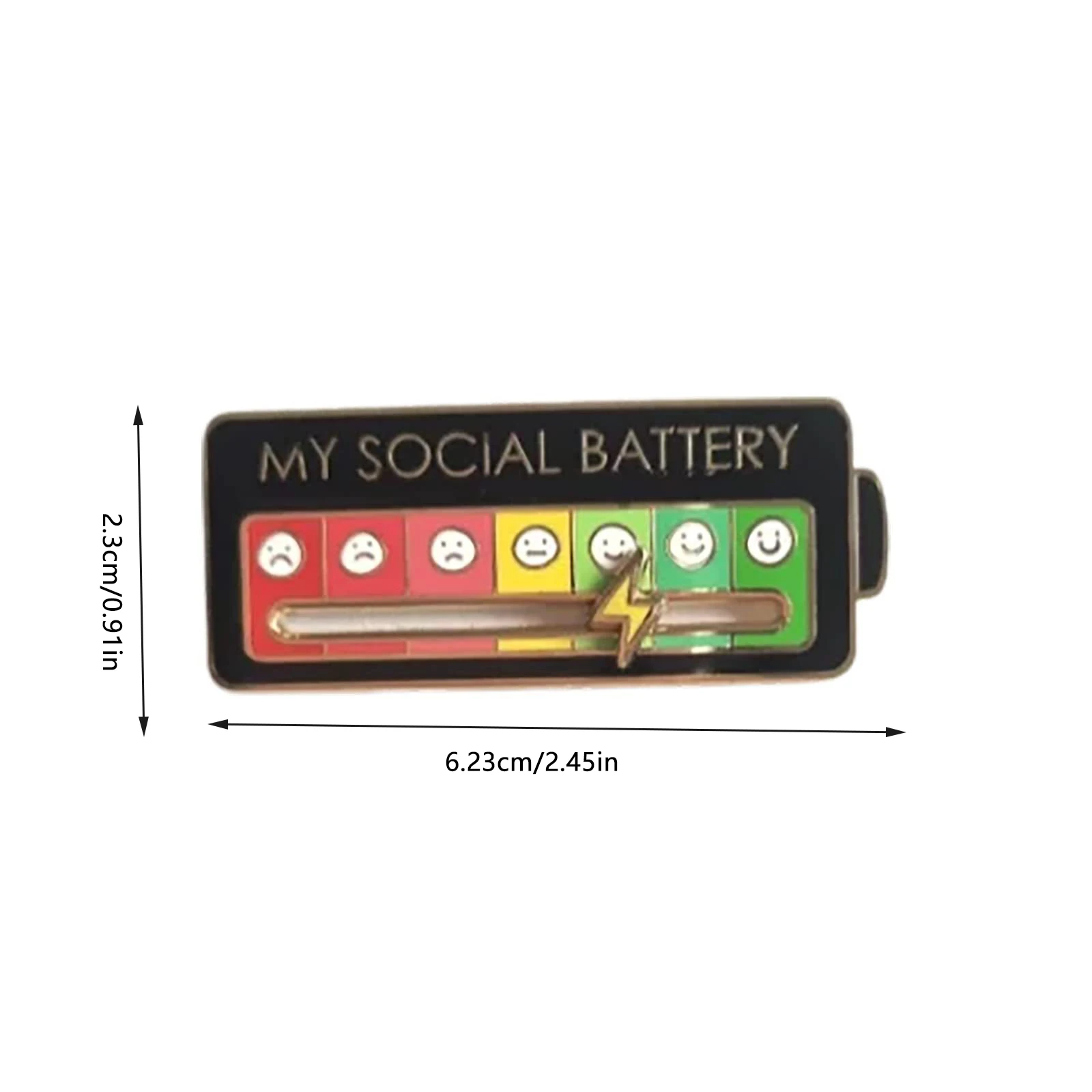 1-10Pcs My Social Battery Pin Enamel Pins Brooches Move To The Mood As You Artistic Brooch Pins Gift Suit Shirt Sister Jewelry