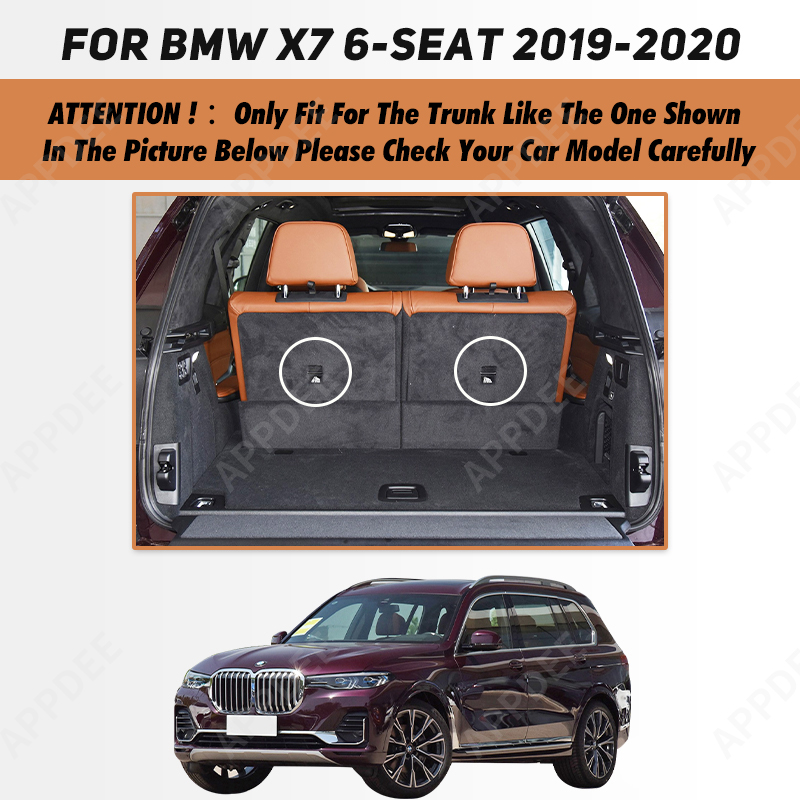 Auto Full Coverage Trunk Mat For X7 6-Seat 2019 2020 Anti-Dirty Car Cover Pad Cargo Liner Interior Protector Accessories 96e3a