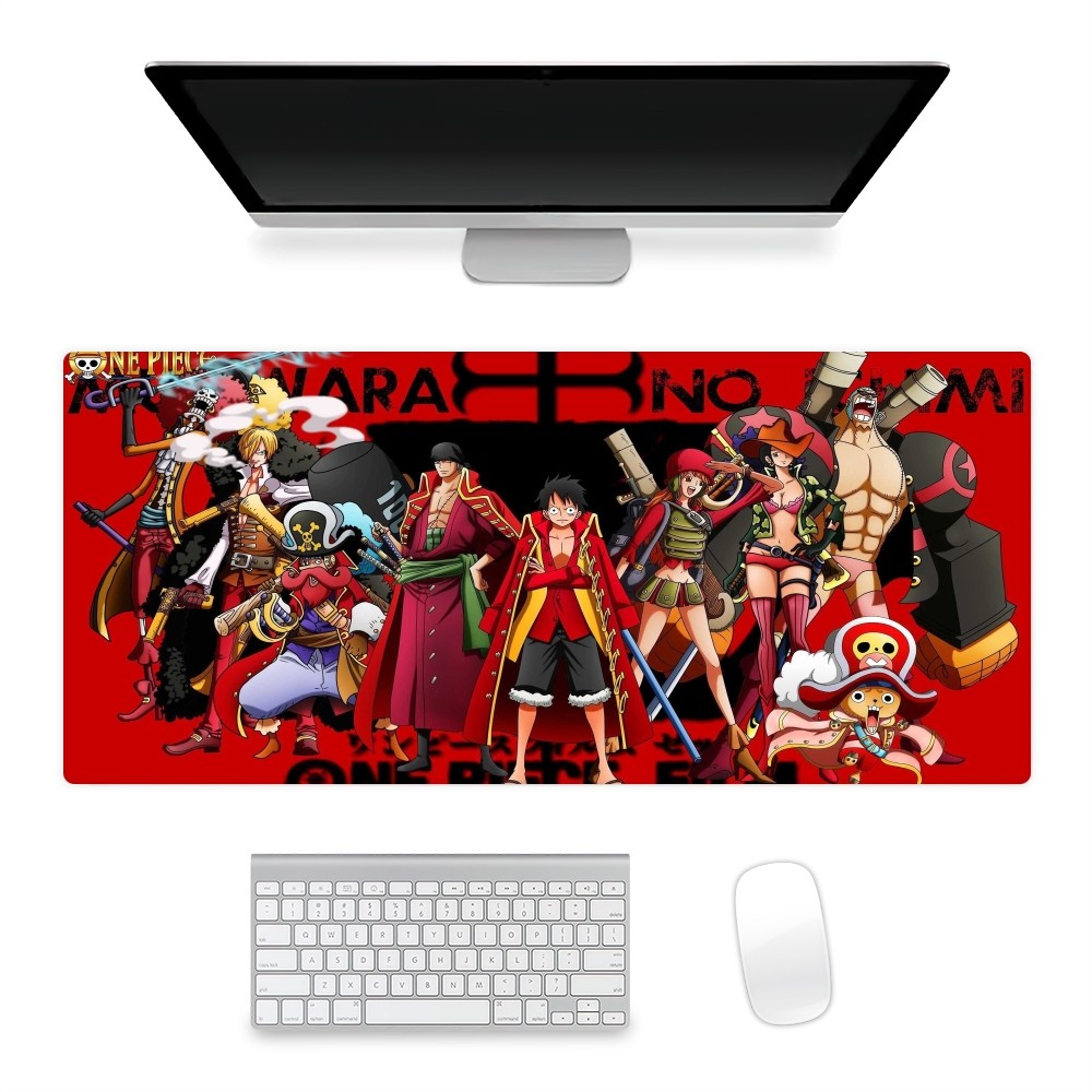 bilibili Anime O-ONE Luffy P-Gear 5 Mousepad Office Large Small Mat PC Computer Keyboard Mats Rubber Anti-Slip Mice Mat