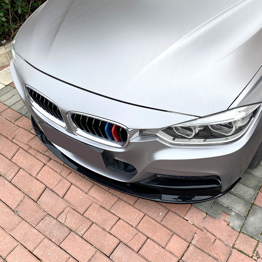 For 3 Series F30 F31 M-Tech 320i 2013-2019 Front Bumper Splitter Lip Shovel Diffuser Spoiler Protector Cover Kit