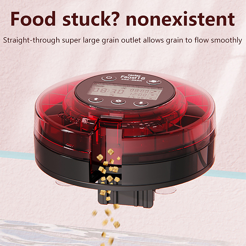 Automatic Fish Feeder For Aquarium Automatic Food Dispenser With Timer Rechargeable Timer Feeder With LCD Display