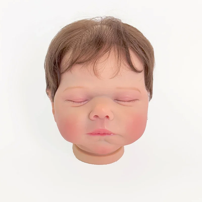 19inch 48cm Newborn Baby Reborn Doll Kit Baby Quinlyn Lifelike Soft Touch Already Painted Unfinished Doll with Hand Root Hair