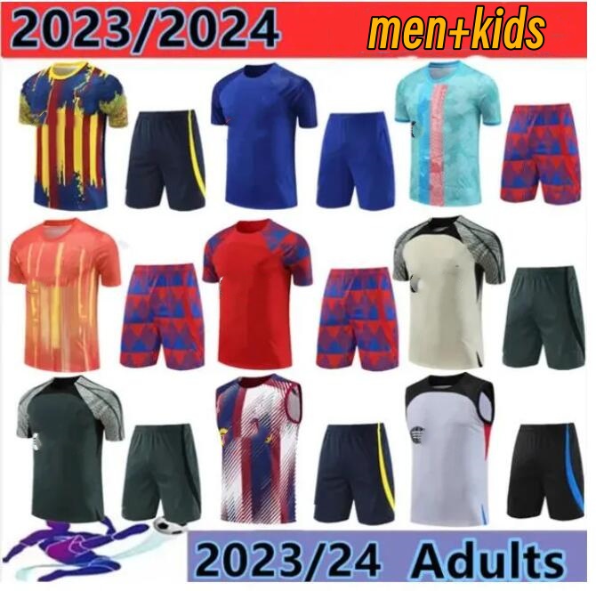 24 25 ANSU FATI Camisetas de football soccer TRACKSUIT kit 23/24 Barcelonas men and kids barca LEWANDOWSKI F. DE JONG TRAINING SUIT jacket chandal futbol survetement
