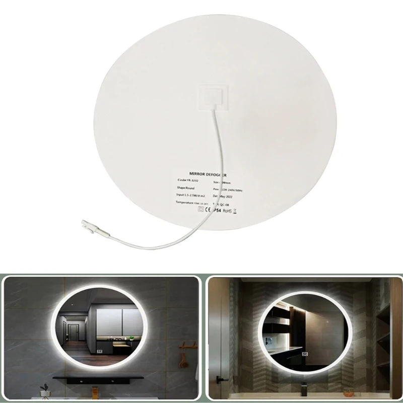 Protective Bathroom Shower Mirror Film Anti Fog Window Electronic ddmysmile Heating Film A0kf Smile