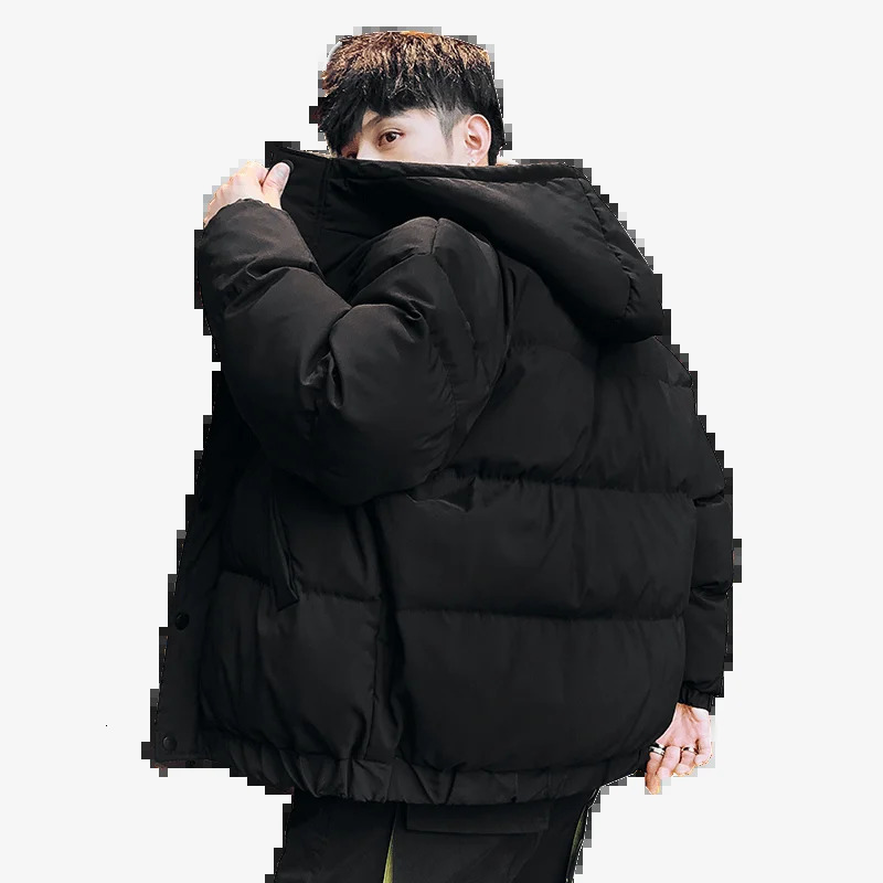 Winter Mens Warm Jacket Coat Casual Thicken Hooded Parka Turn Down Collar Men Woman Jackets Warm Coat Fashion Streetwear 3XL 241111